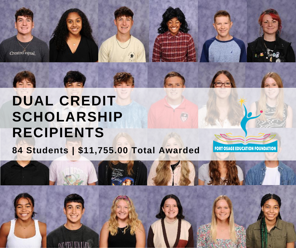 Spring 24 Dual Credit Scholarship recipients